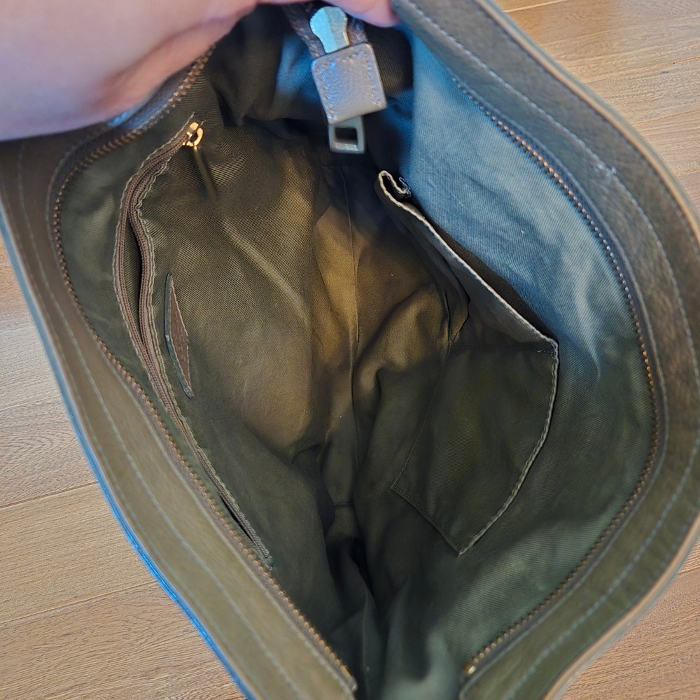 Fossil Maya Large Hobo Crossbody Bag Olive Green Leather ZB7285 Classic Minimal - Picture 4 of 9